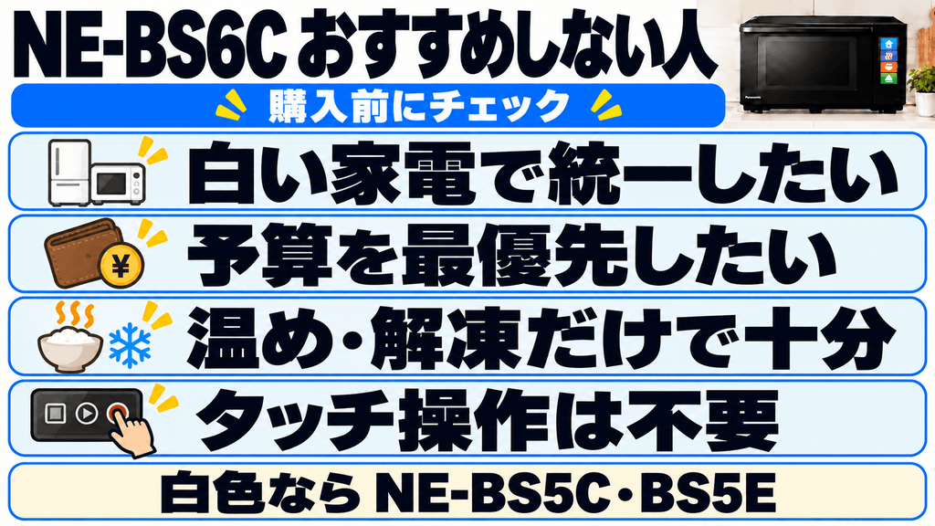 NE-BS6Cをおすすめしない人