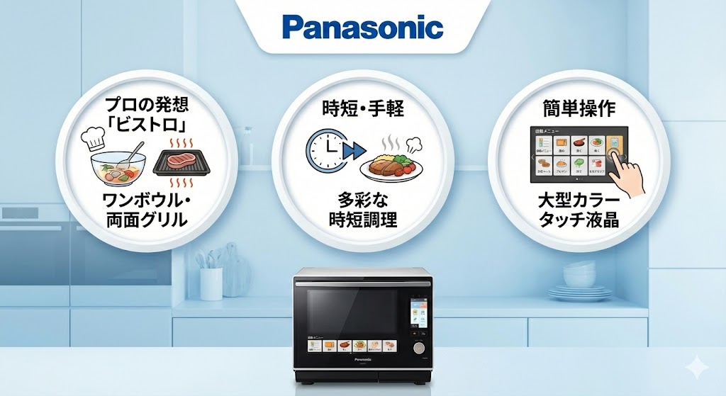 パナソニック オーブンレンジの特徴