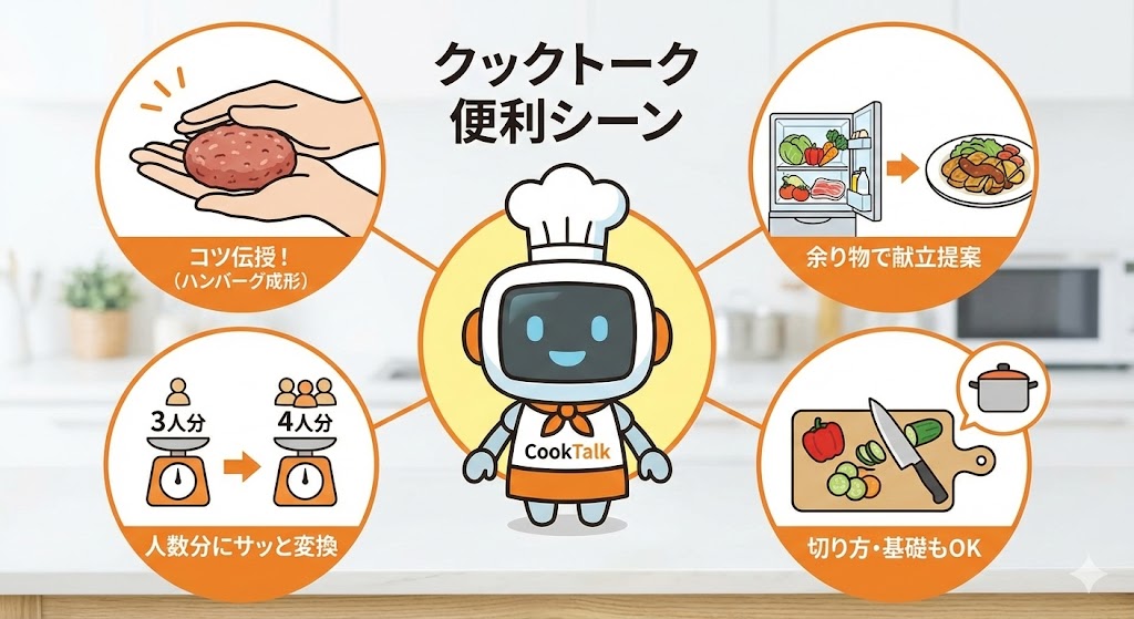 AX-LSX3C クックトーク 役立つ場面