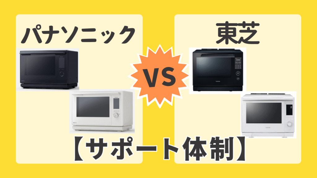 パナソニックと東芝のサポート体制