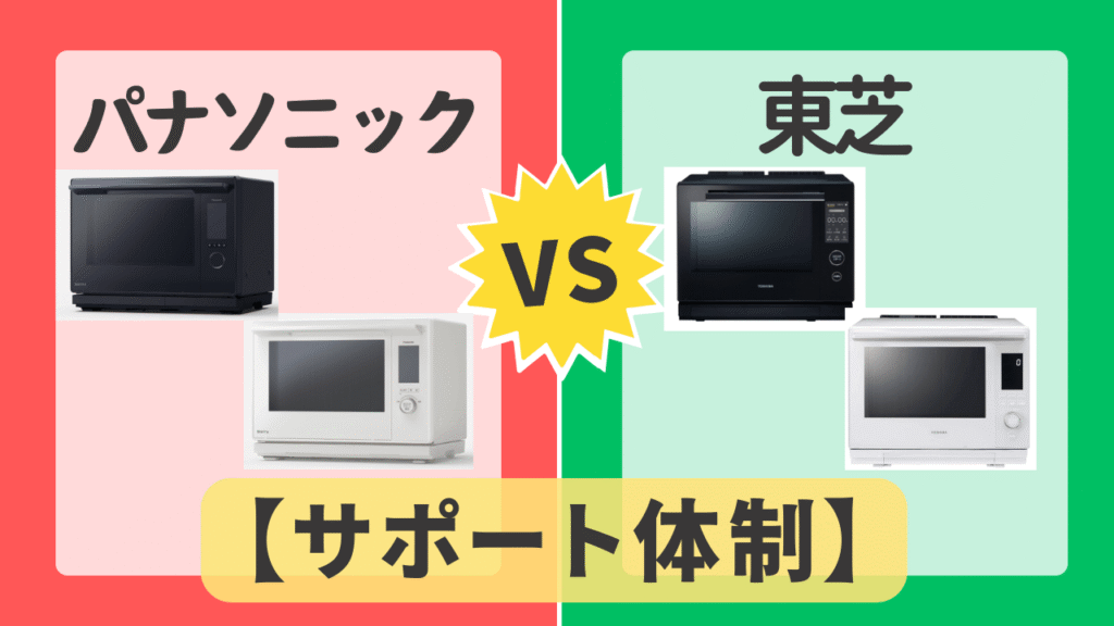 パナソニックと東芝のサポート体制