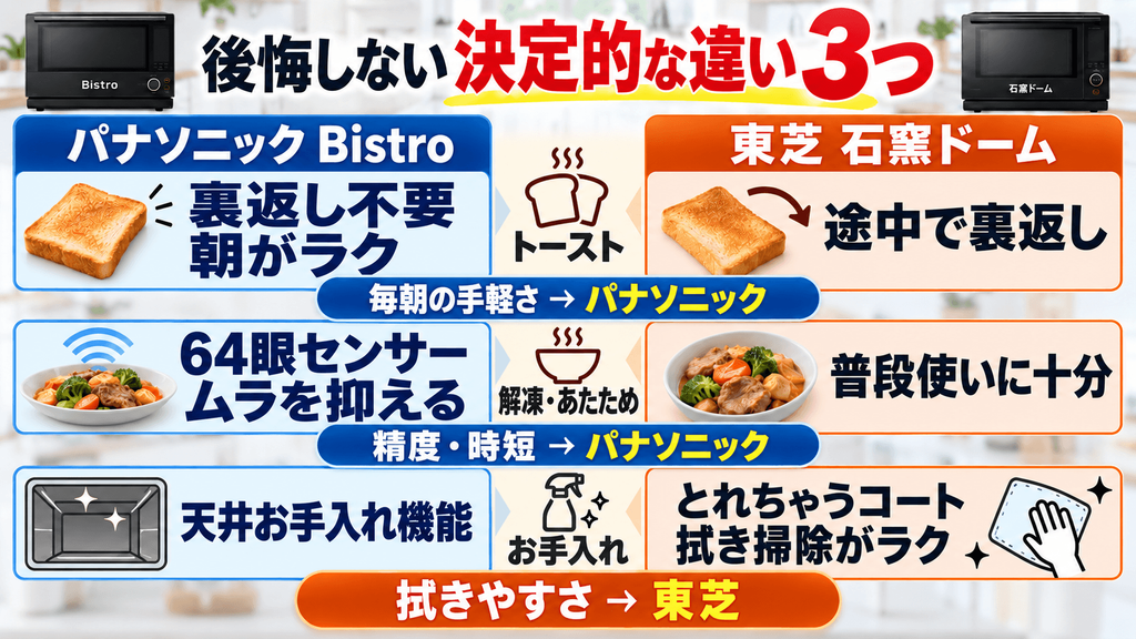 後悔しないために知っておくべきパナソニックと東芝の「3つの決定的な違い」