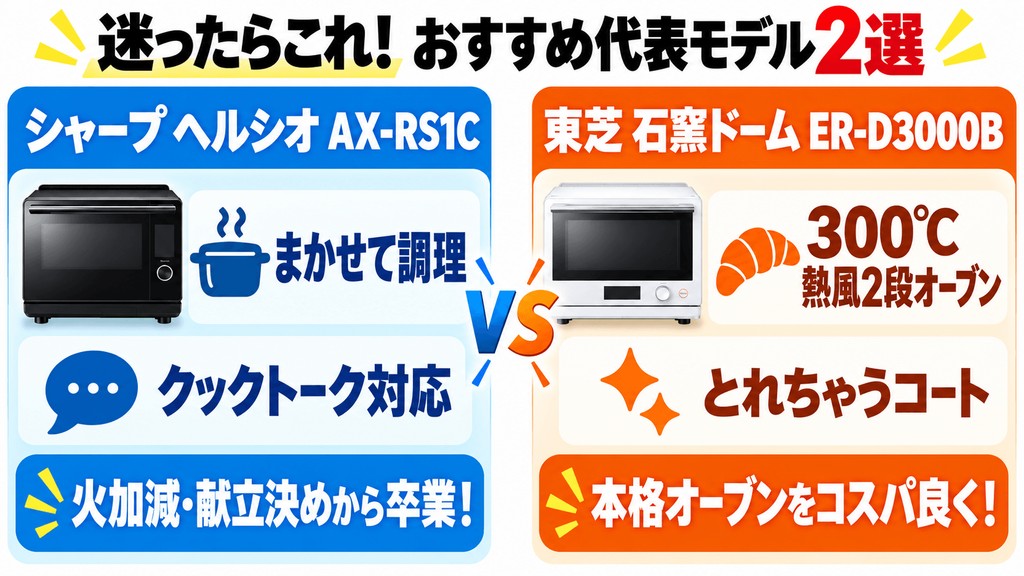 迷ったらこれ!シャープと東芝のおすすめ代表モデル2選