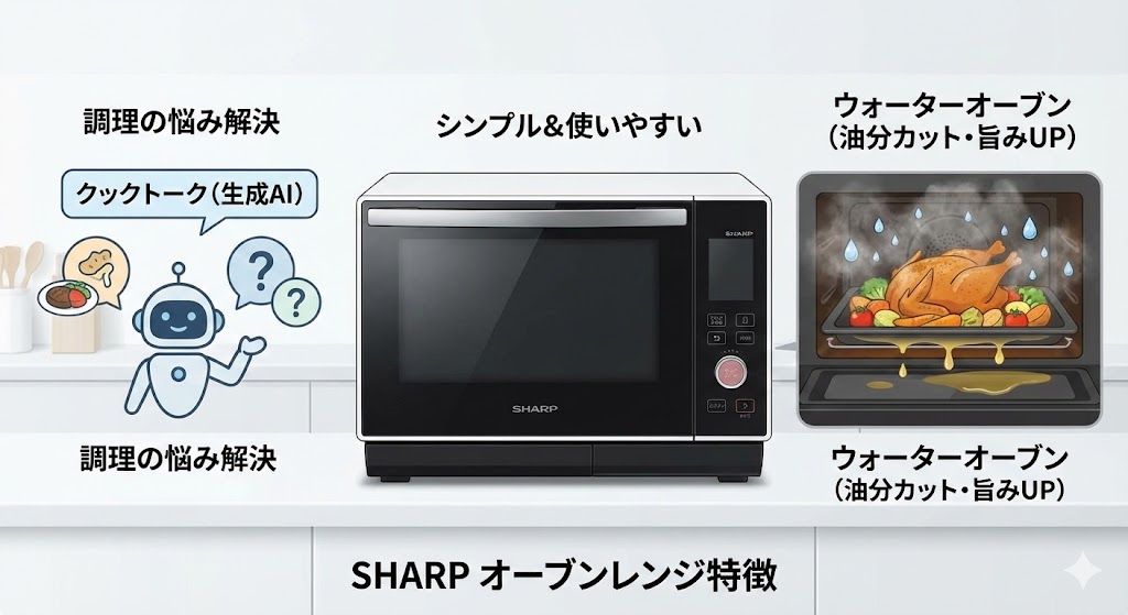 シャープのオーブンレンジの特徴