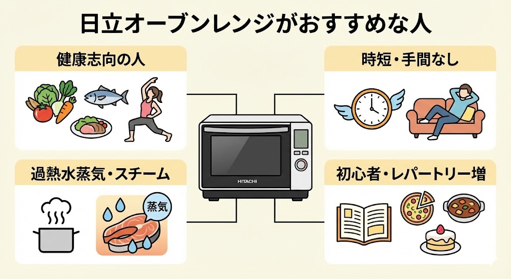 日立のオーブンレンジがおすすめな人