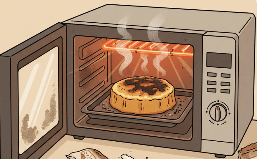 オーブン　焦げる　イメージ