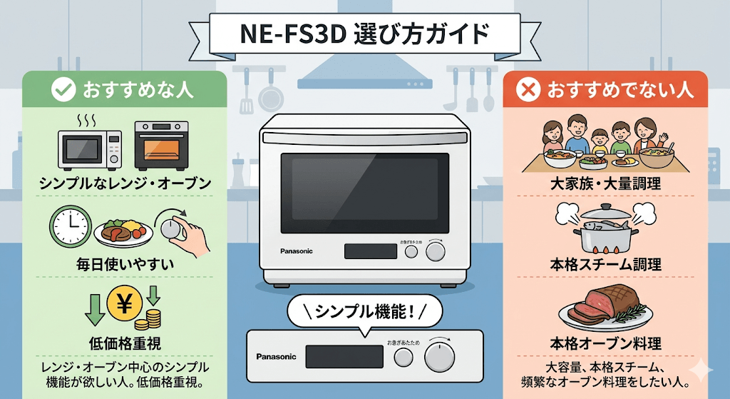 NE-FS3Dがおすすめの人・そうでない人