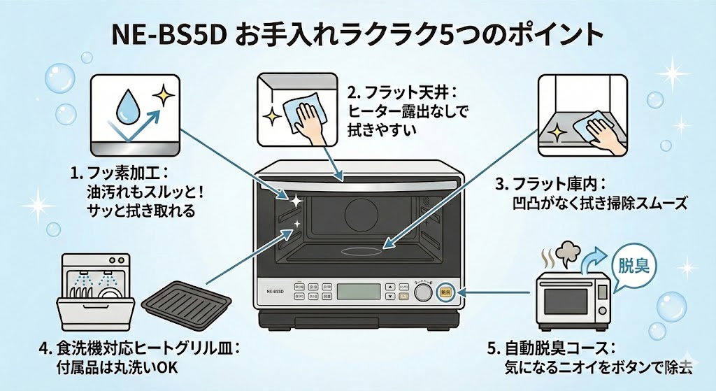 NE-BS5D　お手入れポイント