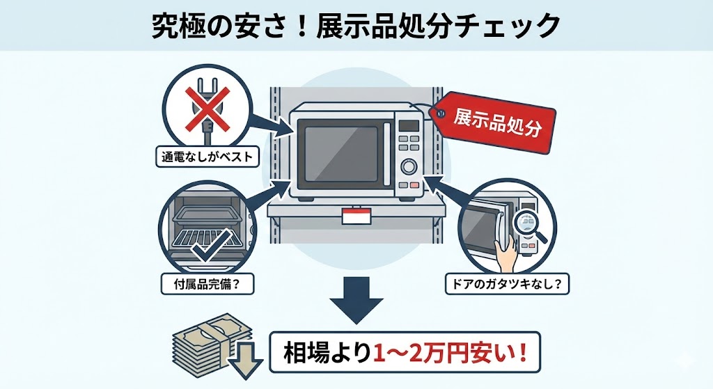 グラファイトオーブンレンジ 展示品や型落ちアウトレットを最安値以下で探すコツ