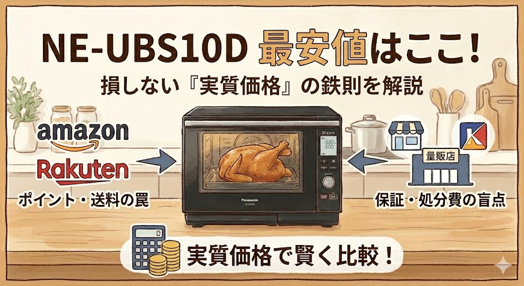 NE-UBS10Dの最安値はここ！損しない実質価格の鉄則を解説