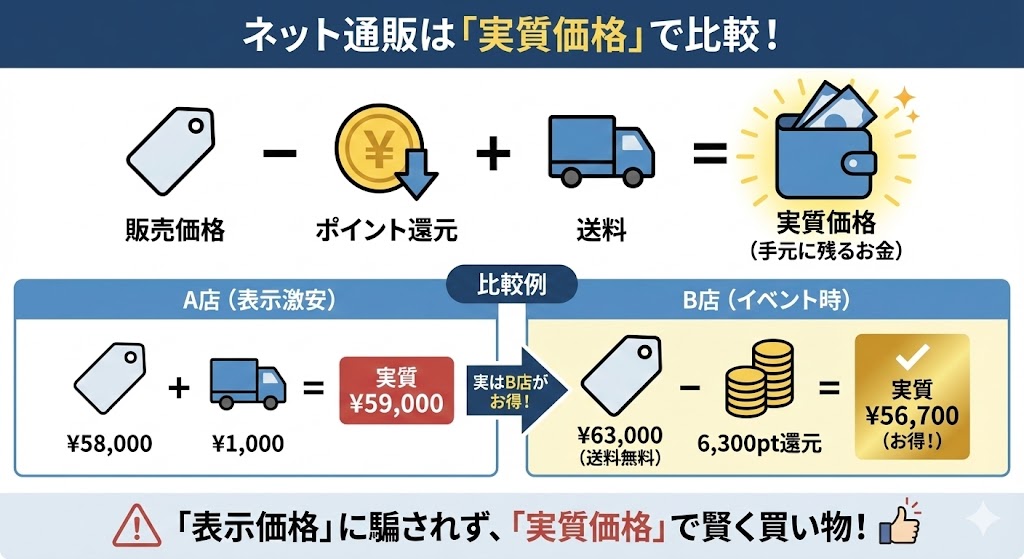 グラファイトオーブンレンジ　最安値　計算式