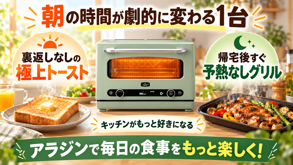 まとめ:アラジンのグラファイトオーブンレンジは朝の時間が劇的に変わる1台