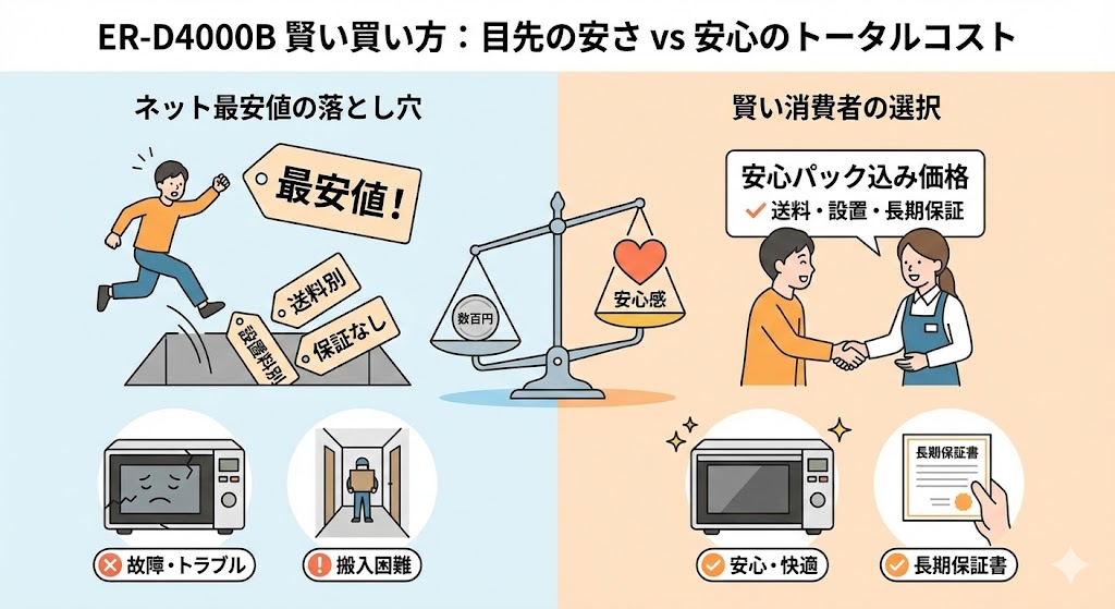 ER-D4000B 最安値で手にいれるポイント