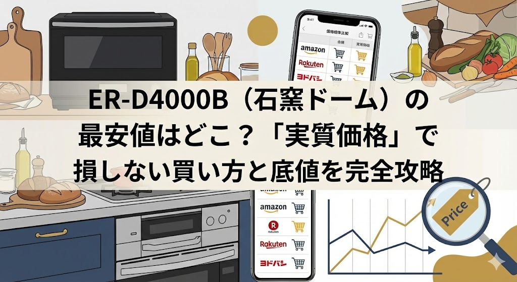 ER-D4000B(石窯ドーム)の最安値はどこ?「実質価格」で損しない買い方と底値を完全攻略