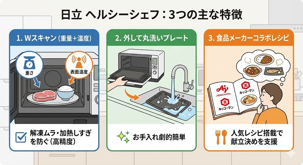 日立ヘルシーシェフの特徴