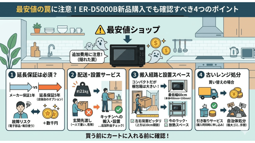 最安値の罠に注意！ER-D5000B新品購入でも確認すべき4つのポイント