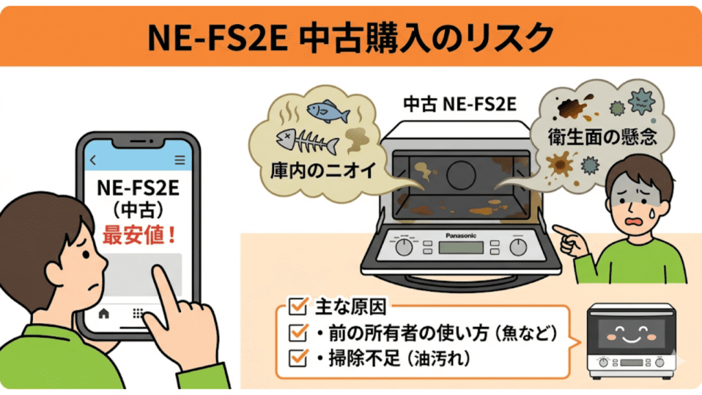 NE-FS2E中古購入のリスク　庫内のニオイや衛生面での懸念