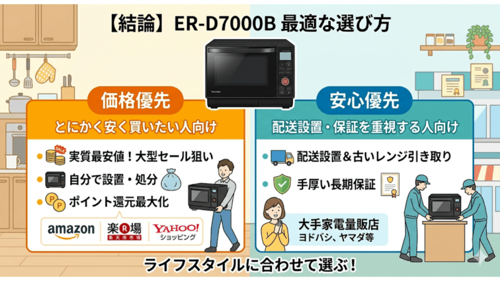 ER-D7000Bはどこで買うのが正解?あなたに最適な選び方