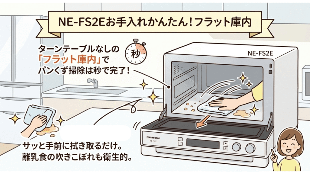 NE-FS2Eのお手入れ　フラット庫内