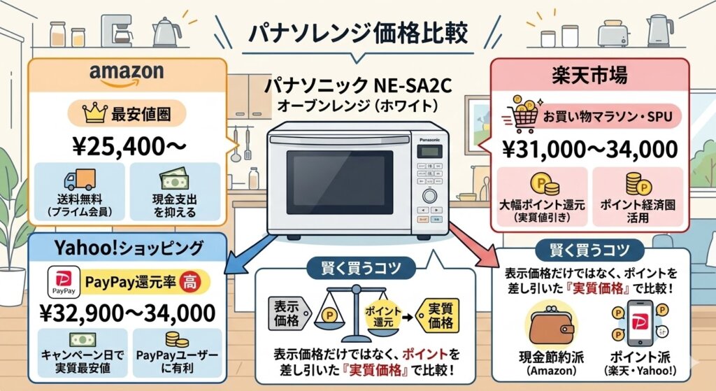 NE-SA2Cの最安値は？Amazon・楽天市場・Yahoo!ショッピングの価格相場