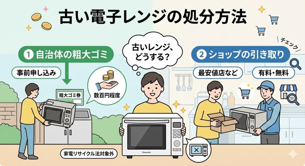 NE-SA2C買い替え時、古い電子レンジの「リサイクル処分」はどうする？