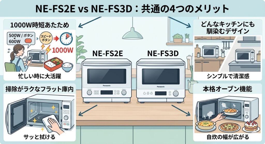 NE-FS2EとNE-FS3Dの共通メリット