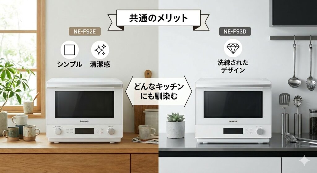 NE-FS2EとNE-FS3Dの共通メリット　デザイン　