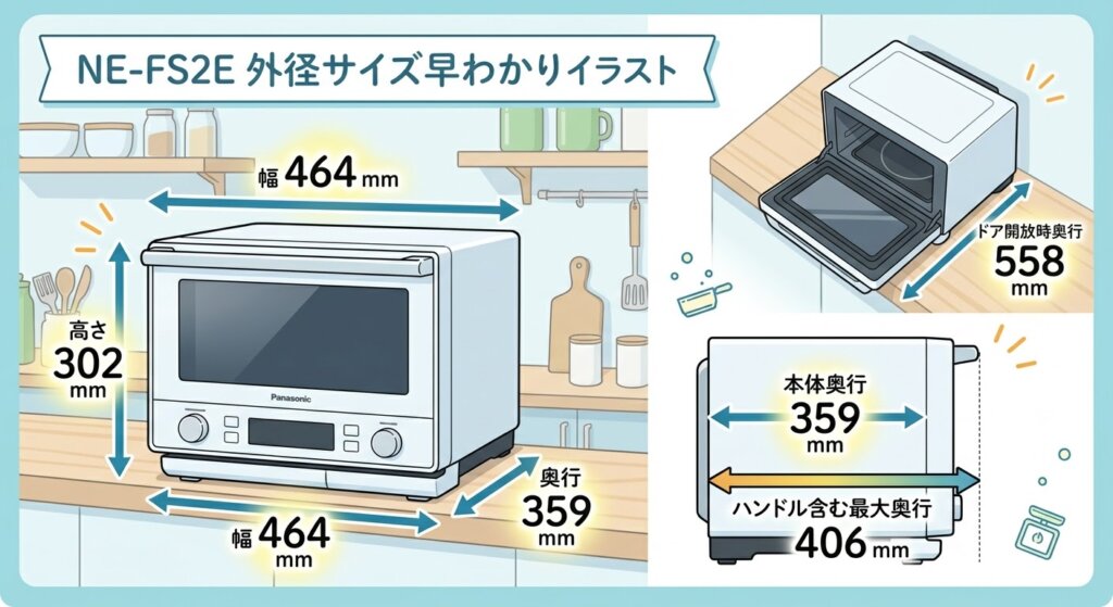 NE-FS2E　外径サイズ