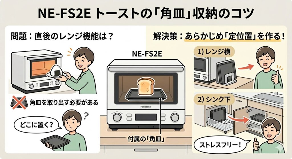 NE-FS2E角皿収納のコツ