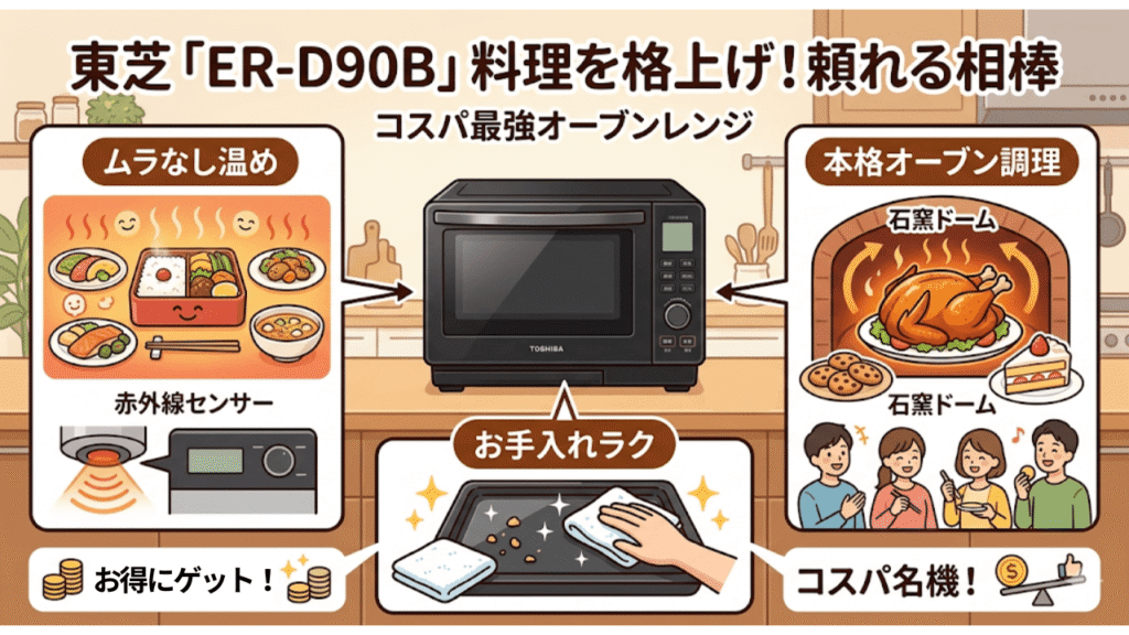 ER-D90Bまとめ毎日の料理を格上げする頼れる相棒！