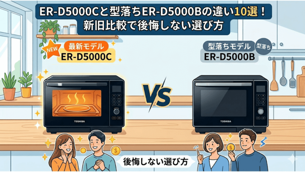 ER-D5000Cと型落ちER-D5000Bの違い10選！新旧比較で後悔しない選び方