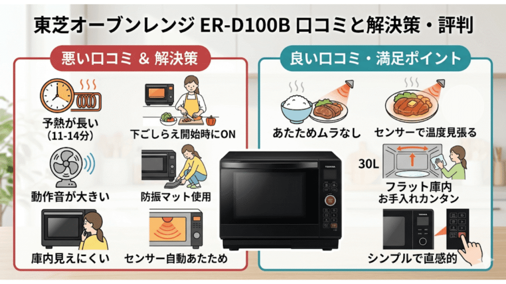 ER-D100Bの口コミ・評判 要約
