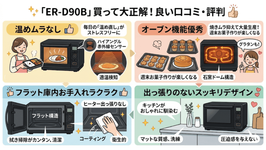 「ER-D90B」の【良い口コミ・評判】