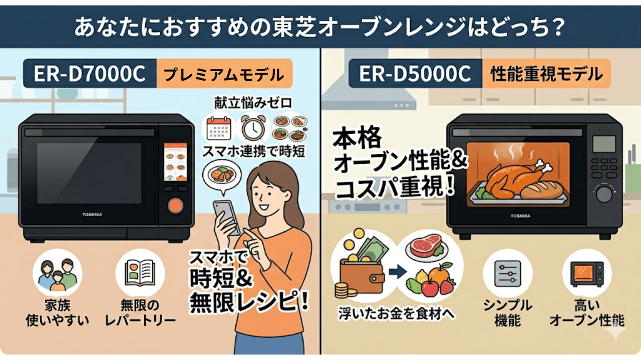 ER-D7000CとER-D5000Cあなたにおすすめなのモデルはどっち？