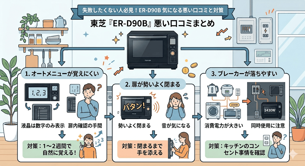 「ER-D90B」の気になる【悪い口コミ・評判】