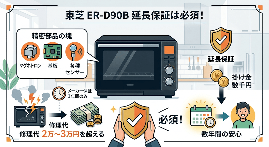 ER-D90Bに延長保証をつけるべき理由