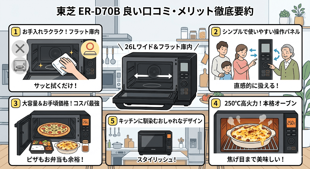 ER-D70Bの良い口コミ・メリット