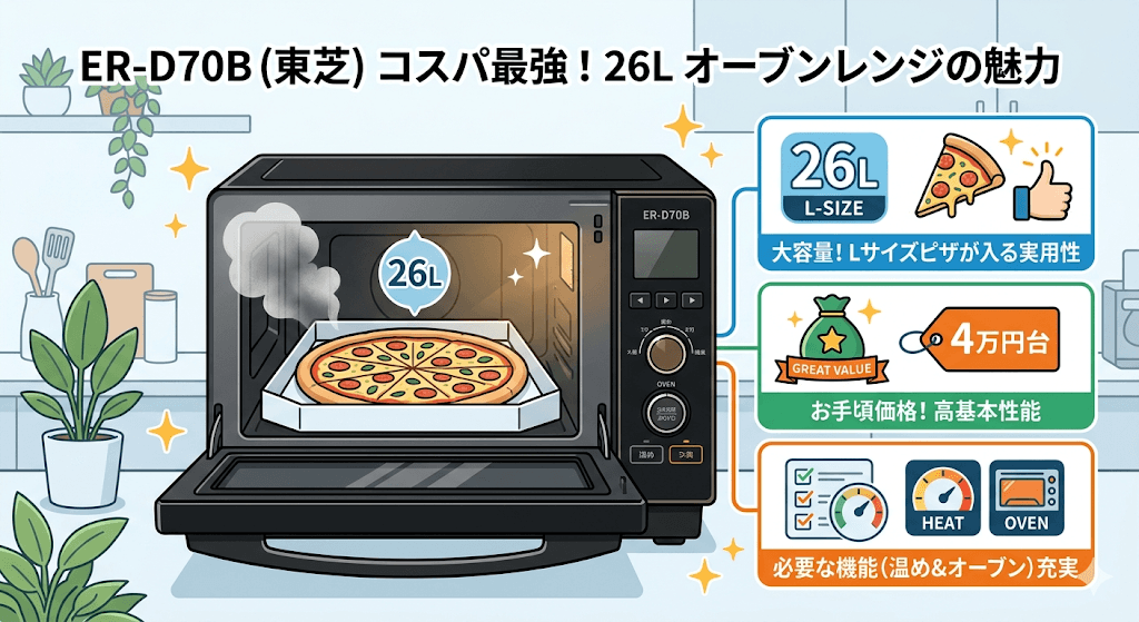 ER-D70Bの良い口コミ　抜群のコストパフォーマンス