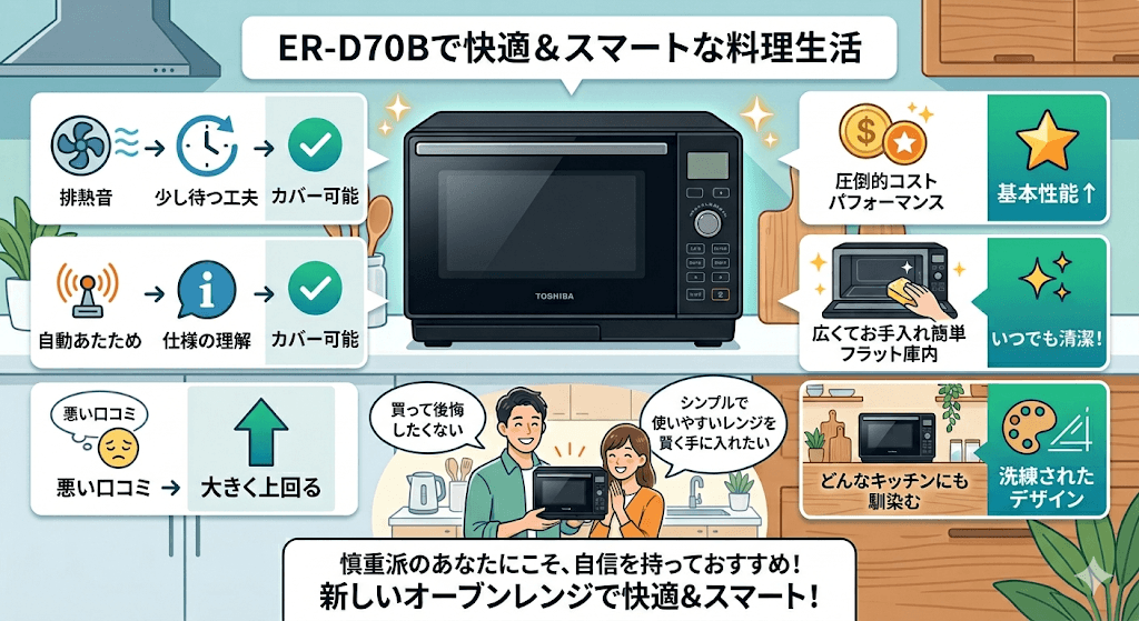 ER-D70Bで毎日の料理を快適＆スマートに！