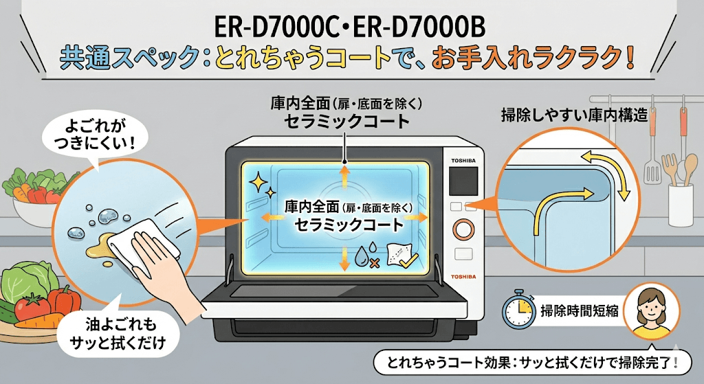ER-D7000CとER-D7000Bの共通「とれちゃうコート」