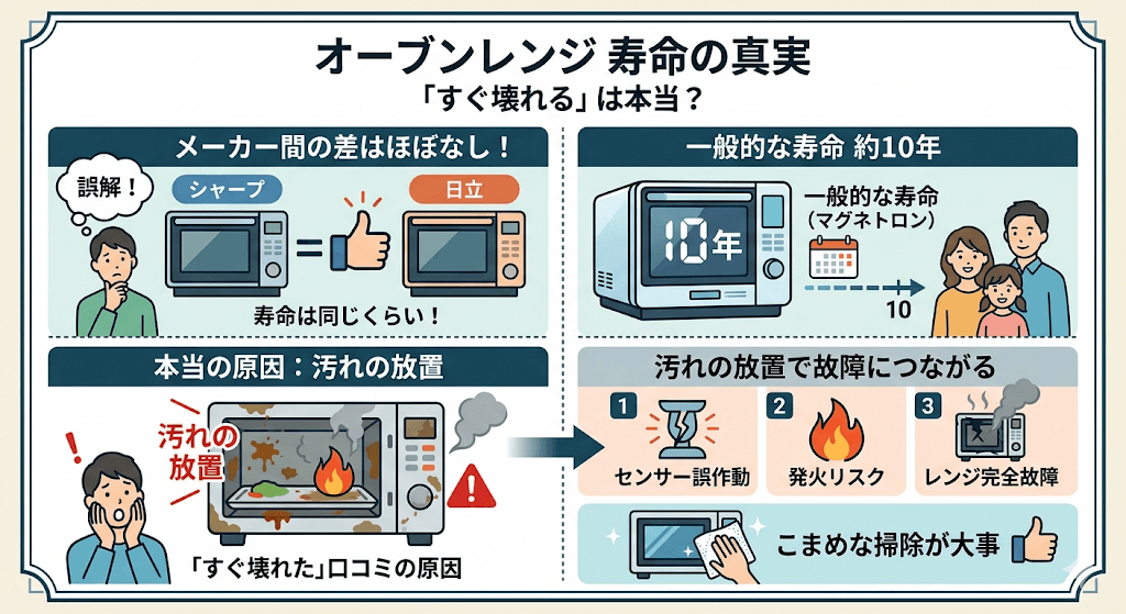 シャープと日立の寿命と耐久性　寿命を縮める本当の原因は「よごれ」