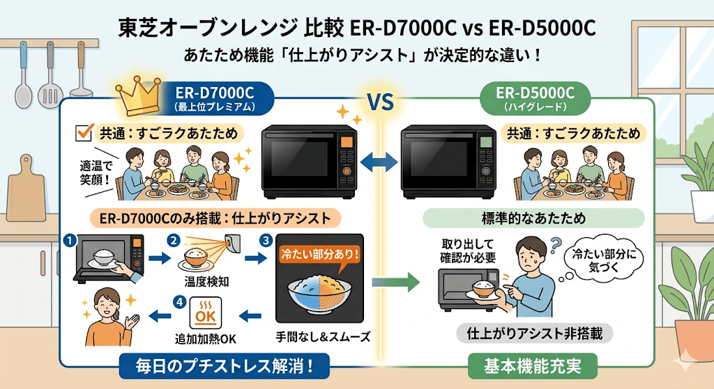 ER-D7000CとER-D5000Cの違いを比較　仕上がりアシスト