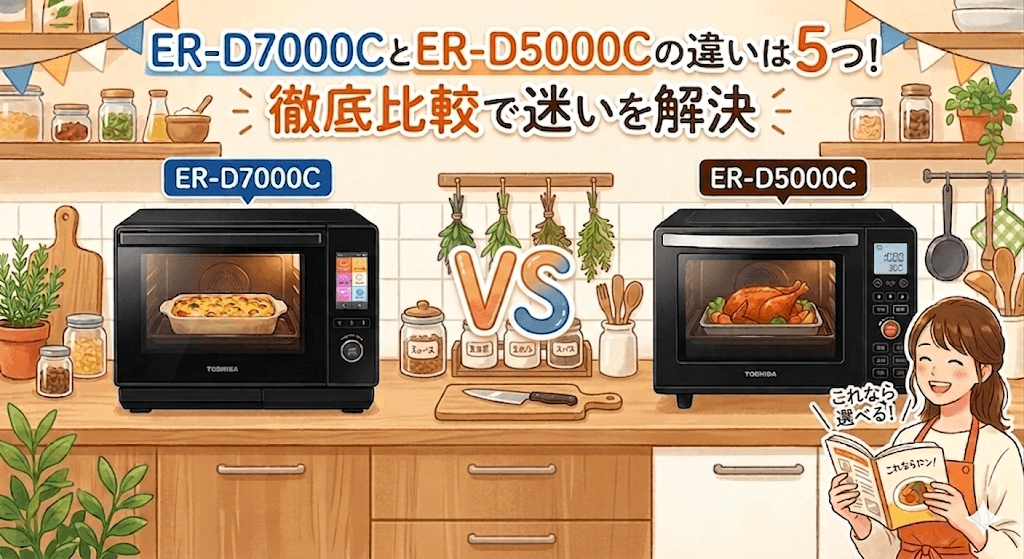 ER-D7000CとER-D5000Cの違いは5つ！徹底比較で迷いを解決