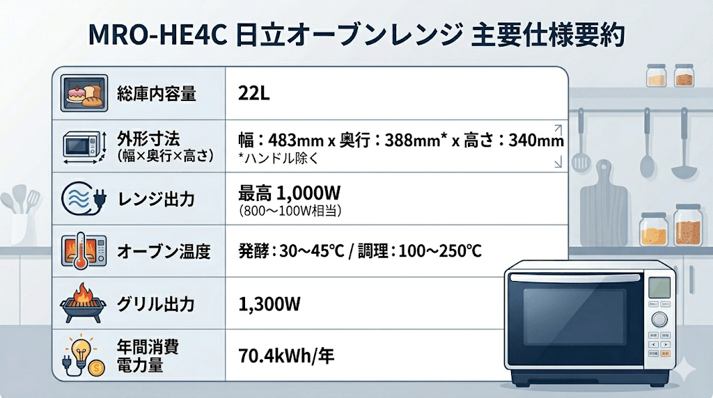 MRO-HE4C　スペック表