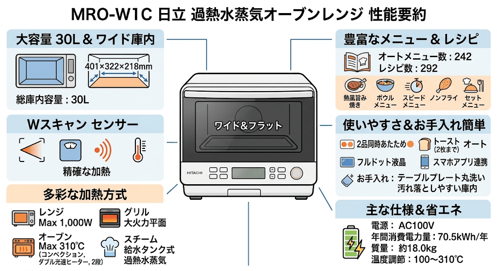 MRO-W1C　スペック表