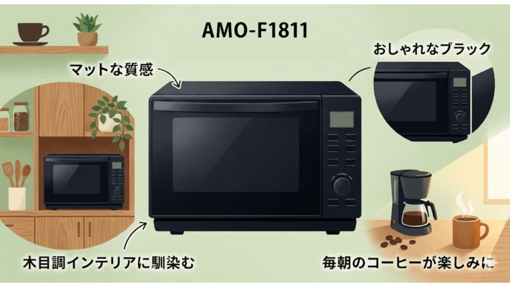 AMO-F1811の良い口コミ・評判 マットでおしゃれなデザイン