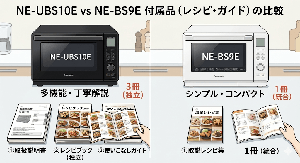 NE-UBS10EとNE-BS9Eの違い 付属品