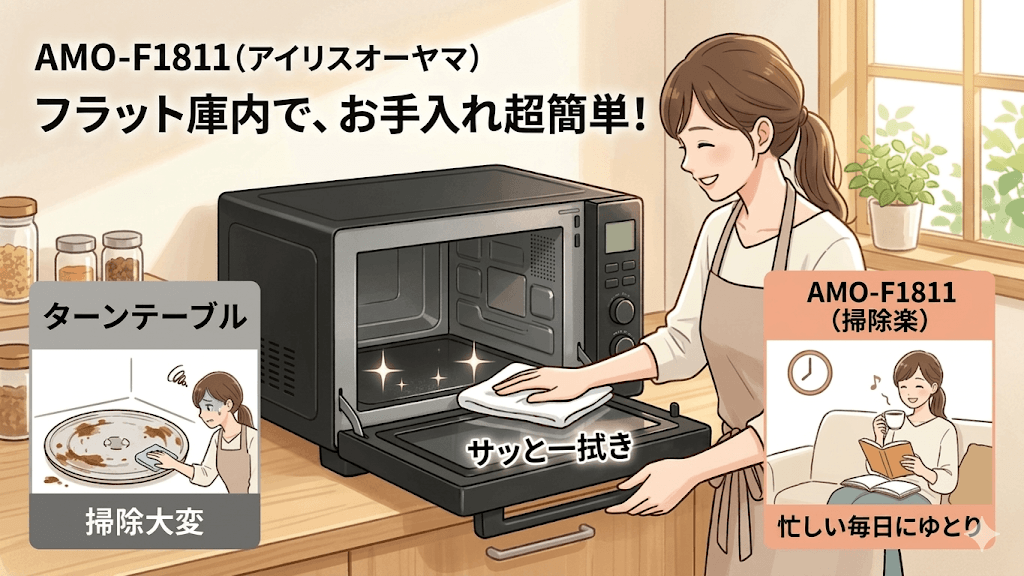 AMO-F1811の良い口コミ・評判 お手入れが簡単