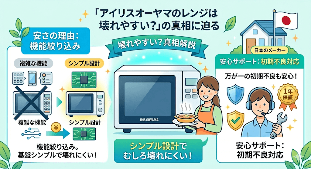 「アイリスオーヤマのレンジは壊れやすい?」の真相に迫る 安さの理由は「機能の絞り込み」