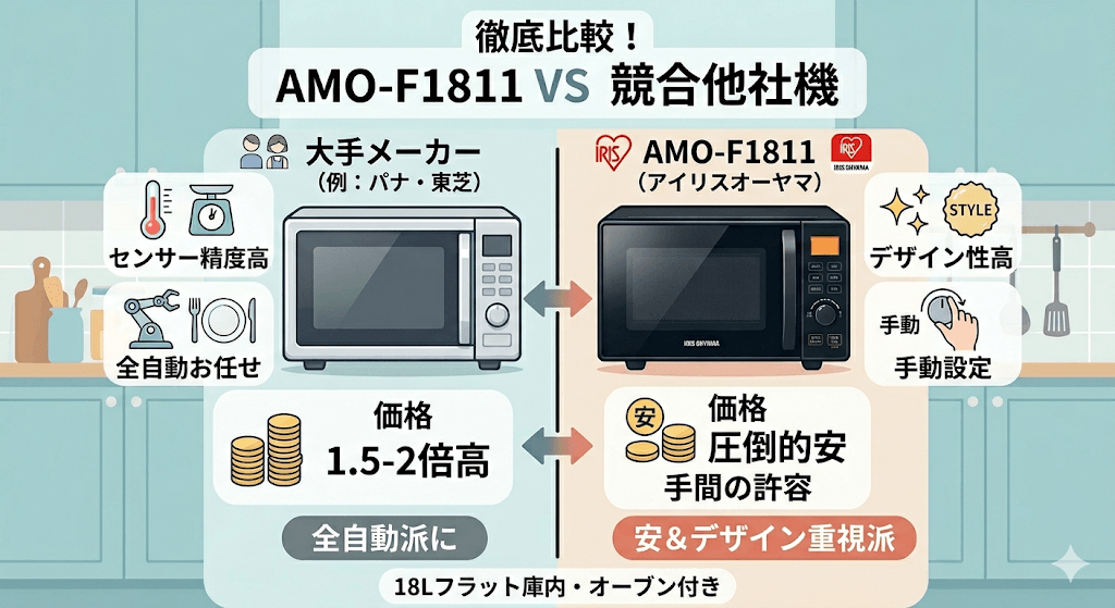 競合他社とAMO-F1811の違いを徹底比較!
